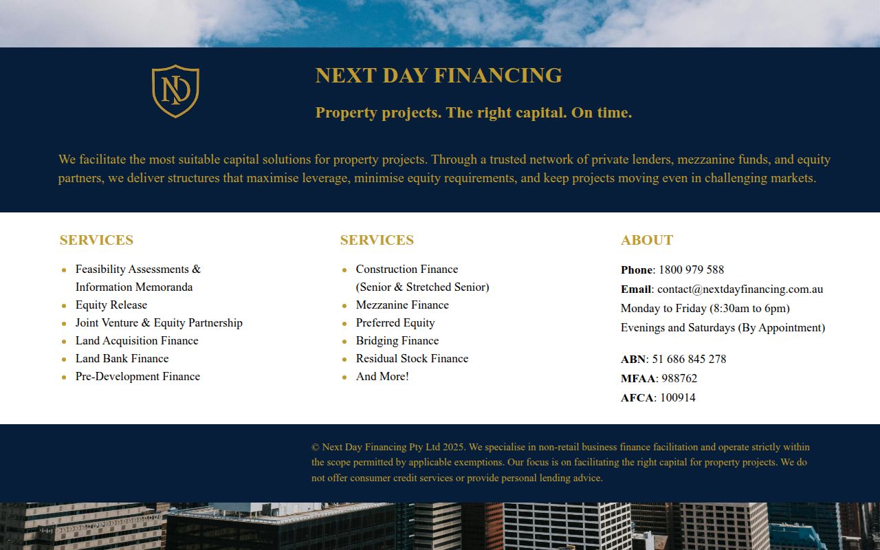 Next Day Financing